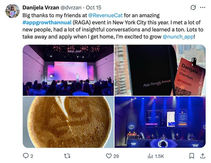 User review from @dvrzan about App Growth Annual